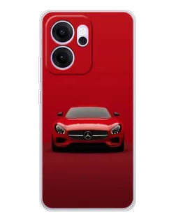 Чехол для OPPO Reno14 F с картинкой «Красный Mercedes AMG»