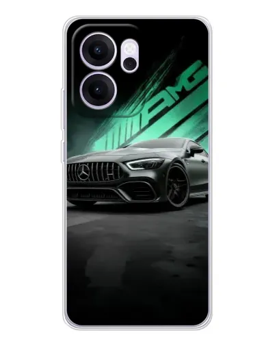 Чехол для OPPO Reno14 F с картинкой «Темный Mercedes AMG»