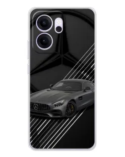 Чехол для OPPO Reno14 F с картинкой «Mercedes AMG — графика»
