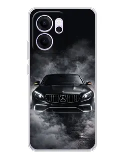 Чехол для OPPO Reno14 F с картинкой «Mercedes в дыму»