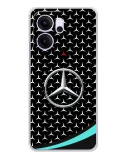Чехол для OPPO Reno14 F с картинкой «Mercedes — бирюзовый акцент»
