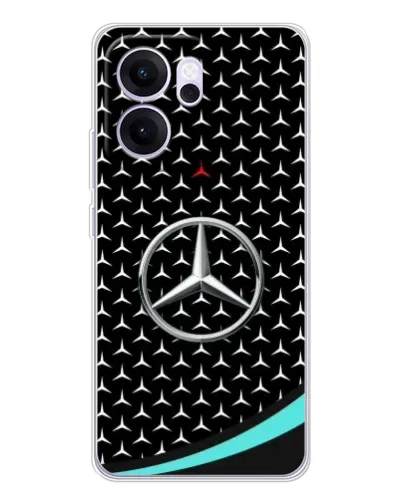 Чехол для OPPO Reno14 F с картинкой «Mercedes — бирюзовый акцент»