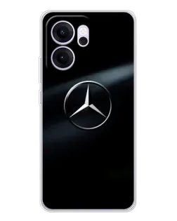 Чехол для OPPO Reno14 F с картинкой «Mercedes на металле» Чехол для OPPO Reno14 F с картинкой «Mercedes на металле»