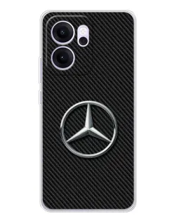 Чехол для OPPO Reno14 F с картинкой «Карбоновый Mercedes стиль» Чехол для OPPO Reno14 F с картинкой «Карбоновый Mercedes стиль»