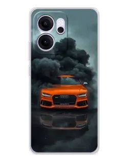 Чехол для OPPO Reno14 F с картинкой «Audi в облаках дыма» Чехол для OPPO Reno14 F с картинкой «Audi в облаках дыма»