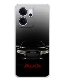 Чехол для OPPO Reno14 F с картинкой «Audi — градиентный контур» Чехол для OPPO Reno14 F с картинкой «Audi — градиентный контур»