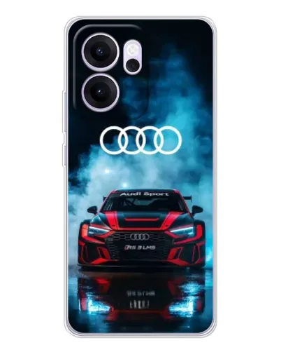 Чехол для OPPO Reno14 F с картинкой «Audi Sport — неон»