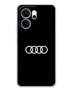 Чехол для OPPO Reno14 F с картинкой «Audi White Logo» Чехол для OPPO Reno14 F с картинкой «Audi White Logo»
