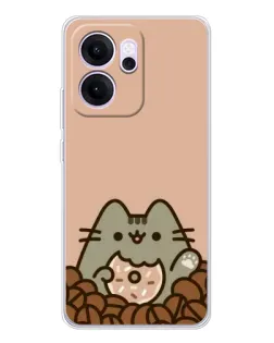Чехол для OPPO Reno14 F с картинкой «Кофейный Пушин» Чехол для OPPO Reno14 F с картинкой «Кофейный Пушин»