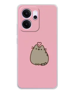 Чехол для OPPO Reno14 F с картинкой «Pusheen сердце» Чехол для OPPO Reno14 F с картинкой «Pusheen сердце»