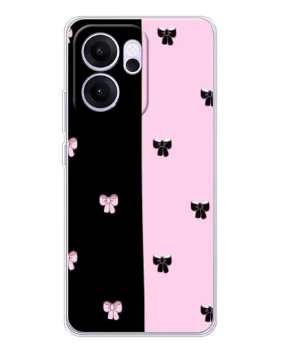 Чехол для OPPO Reno14 F с картинкой «Контрастные банты»