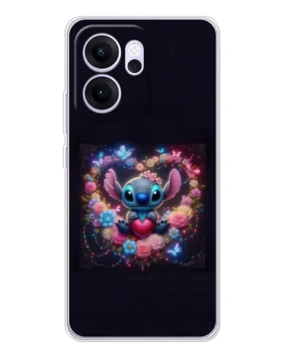 Чехол для OPPO Reno14 F с картинкой «Stitch в цветах» Чехол для OPPO Reno14 F с картинкой «Stitch в цветах»