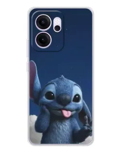 Чехол для OPPO Reno14 F с картинкой «Стич в облаках»