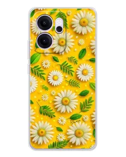 Чехол для OPPO Reno14 F с картинкой «Ромашковое солнце» Чехол для OPPO Reno14 F с картинкой «Ромашковое солнце»