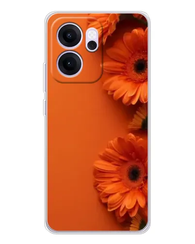 Чехол для OPPO Reno14 F с картинкой «Оранжевые герберы» Чехол для OPPO Reno14 F с картинкой «Оранжевые герберы»