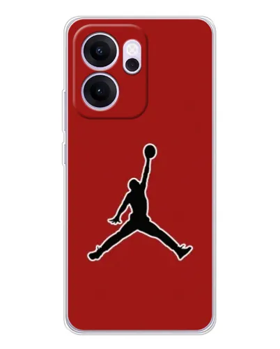Чехол для OPPO Reno14 FS с картинкой «Jordan Red Back» Чехол для OPPO Reno14 FS с картинкой «Jordan Red Back»