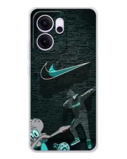 Чехол для OPPO Reno14 FS с картинкой «Спортивный арт Nike»