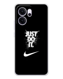 Чехол для OPPO Reno14 FS с картинкой «Текстовый принт Nike»