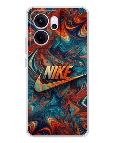 Чехол для OPPO Reno14 FS с картинкой «Nike в абстракции»