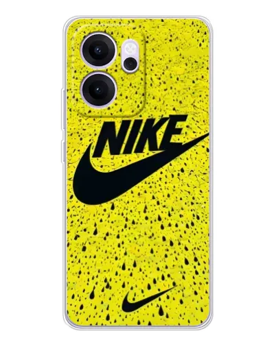 Чехол для OPPO Reno14 FS с картинкой «Желтый текстурный Nike»