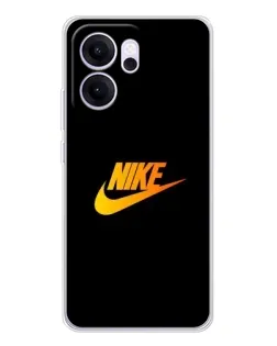 Чехол для OPPO Reno14 FS с картинкой «Золотой логотип Nike»