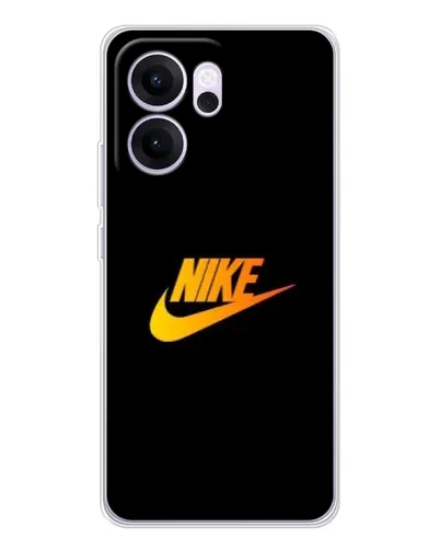 Чехол для OPPO Reno14 FS с картинкой «Золотой логотип Nike»