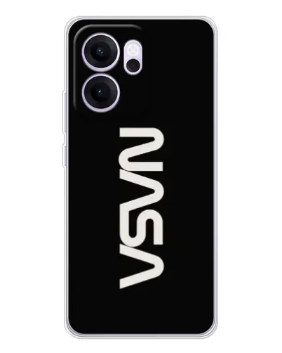 Чехол для OPPO Reno14 FS с картинкой «NASA — вертикальный логотип» Чехол для OPPO Reno14 FS с картинкой «NASA — вертикальный логотип»