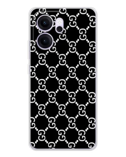 Чехол для OPPO Reno14 FS с картинкой «Gucci — сетчатый паттерн»