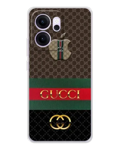 Чехол для OPPO Reno14 FS с картинкой «Gucci — брендированный десерт»
