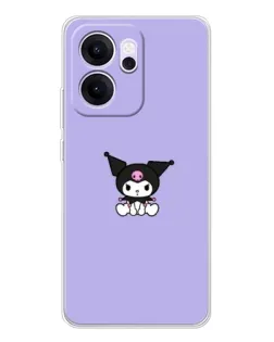 Чехол для OPPO Reno14 FS с картинкой «Kuromi — фиолетовый минимализм»