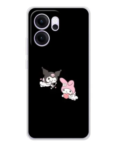 Чехол для OPPO Reno14 FS с картинкой «My Melody и Kuromi» Чехол для OPPO Reno14 FS с картинкой «My Melody и Kuromi»