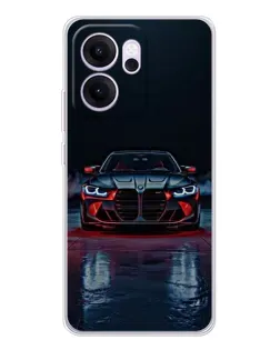 Чехол для OPPO Reno14 FS с картинкой «BMW на мокрой дороге»