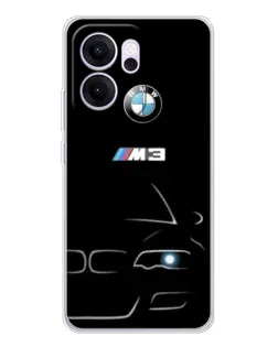 Чехол для OPPO Reno14 FS с картинкой «Минималистичный принт BMW M3»
