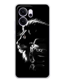Чехол для OPPO Reno14 FS с картинкой «BMW и лев»