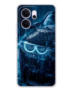 Чехол для OPPO Reno14 FS с картинкой «BMW под дождем»