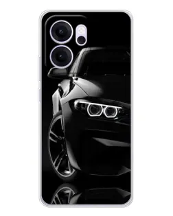 Чехол для OPPO Reno14 FS с картинкой «Черная BMW — профиль»