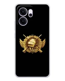Чехол для OPPO Reno14 FS с картинкой «PUBG — оранжевый градиент»