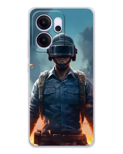 Чехол для OPPO Reno14 FS с картинкой «PUBG — реалистичный герой» Чехол для OPPO Reno14 FS с картинкой «PUBG — реалистичный герой»