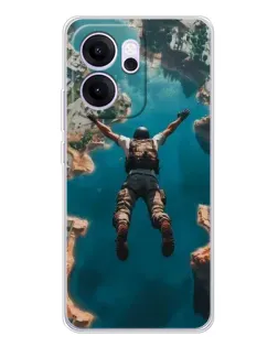 Чехол для OPPO Reno14 FS с картинкой «PUBG — свободное падение»