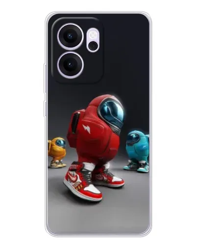 Чехол для OPPO Reno14 FS с картинкой «Among Us — 3D стиль» Чехол для OPPO Reno14 FS с картинкой «Among Us — 3D стиль»
