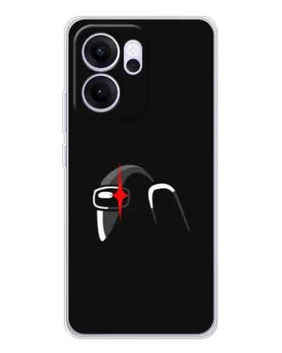 Чехол для OPPO Reno14 FS с картинкой «Among Us шлем» Чехол для OPPO Reno14 FS с картинкой «Among Us шлем»