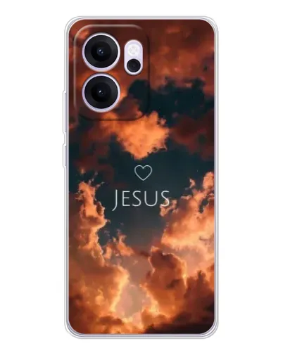 Чехол для OPPO Reno14 FS с картинкой «Сияние Имени Jesus»