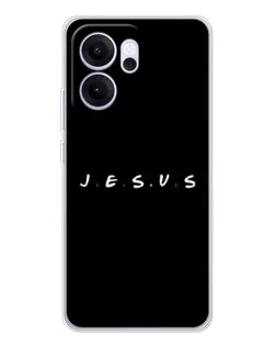 Чехол для OPPO Reno14 FS с картинкой «Точки веры J.E.S.U.S.»