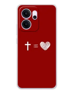 Чехол для OPPO Reno14 FS с картинкой «Уравнение любви»