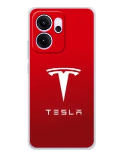Чехол для OPPO Reno14 FS с картинкой «Tesla Red Classic»