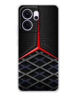 Чехол для OPPO Reno14 FS с картинкой «Mercedes Carbon Grid»