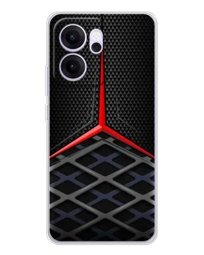 Чехол для OPPO Reno14 FS с картинкой «Mercedes Carbon Grid»
