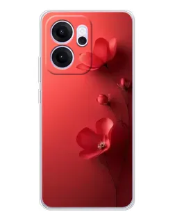 Чехол для OPPO Reno14 FS с картинкой «Маковые соцветия»