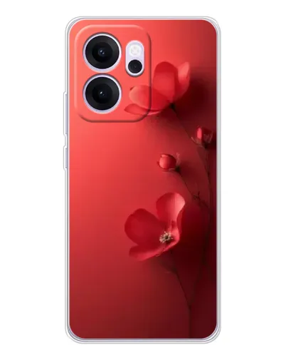 Чехол для OPPO Reno14 FS с картинкой «Маковые соцветия»