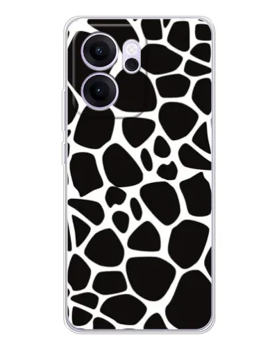 Чехол для OPPO Reno14 FS с картинкой «Черно-белый жираф» Чехол для OPPO Reno14 FS с картинкой «Черно-белый жираф»